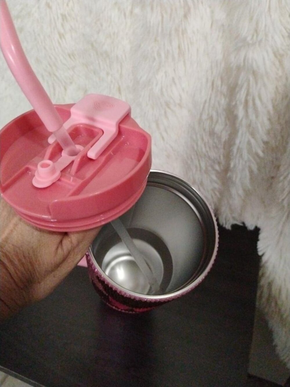 Simply Southern Bedazzled Pink Bear Stainless Steel Tumbler 40oz NWOT - Picture 5 of 6